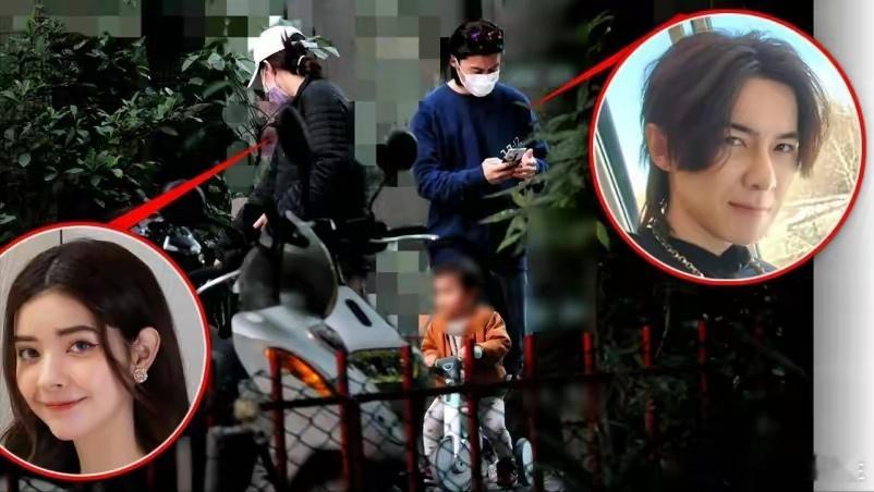 #唐禹哲苏小轩带娃出门# 39岁唐禹哲向小13岁的混血女友苏小轩求婚成功后，即自