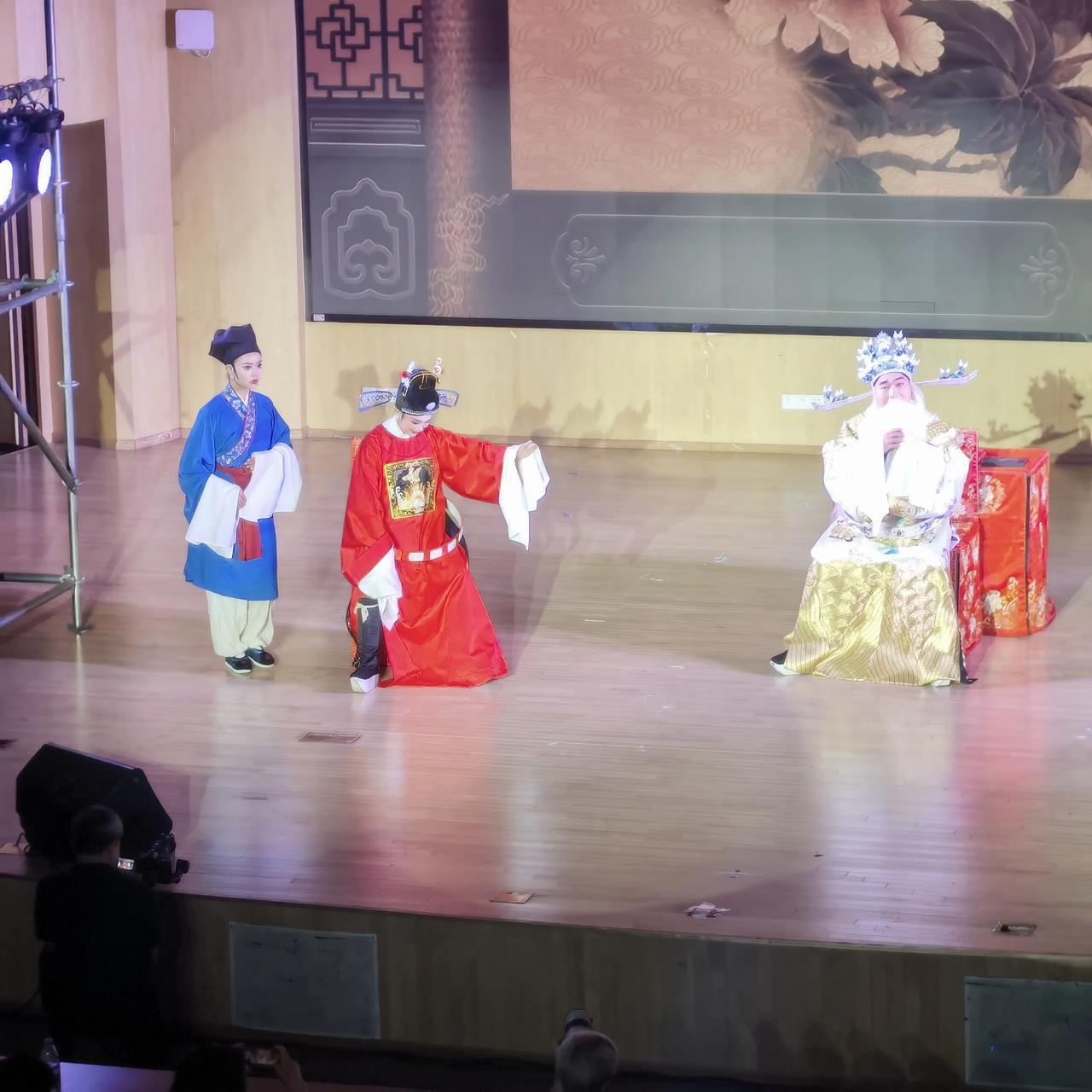 今晚看了湖北黄梅戏艺术剧院的精彩表演，感到黄梅戏真又回家了[赞]黄梅戏起源于湖北