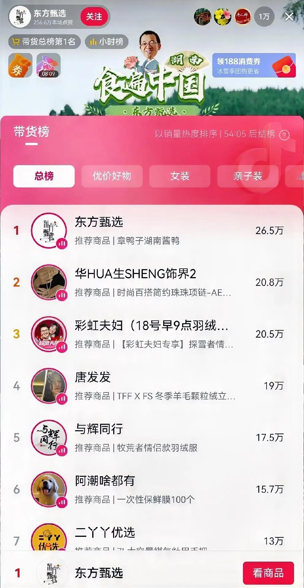 思宇厉害，一上播马上又是重回全网第一？

      这小妮子太给力了，思宇2点