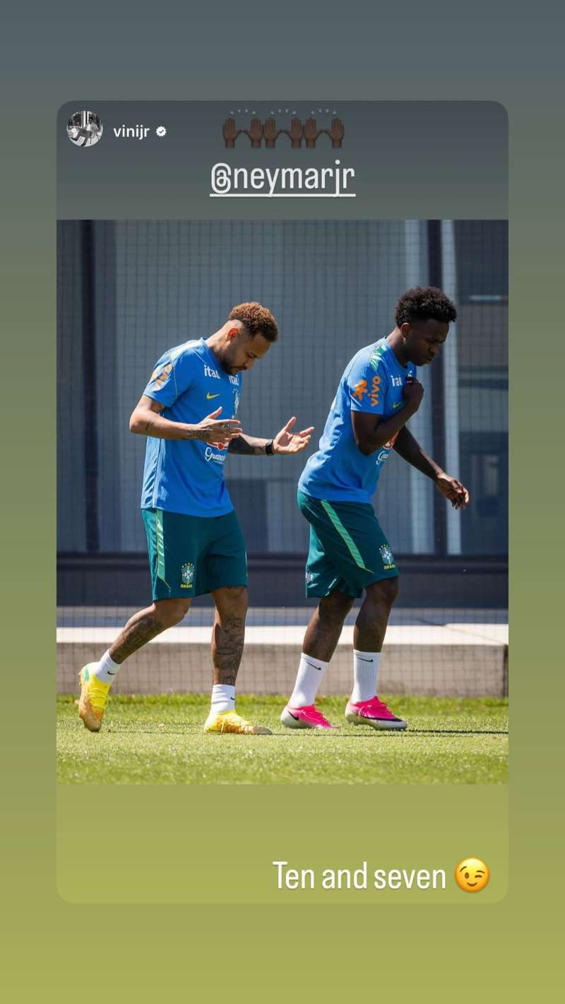 neymar 快拍更新转发维尼修斯内马尔