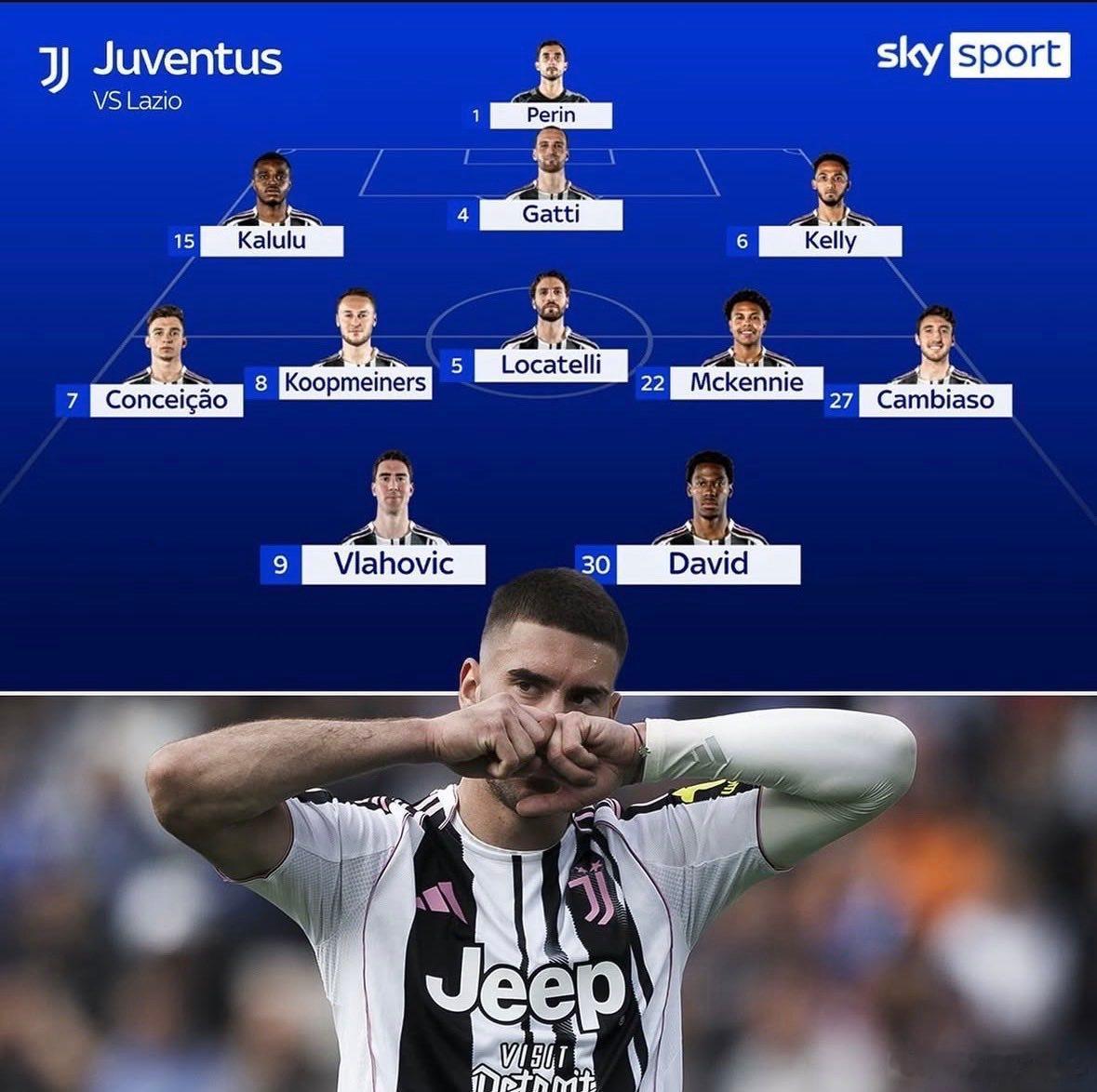 天空体育说图多尔要打3-5-2了，让伊尔迪兹轮休，弗拉霍维奇和戴维双鬼拍门，库普