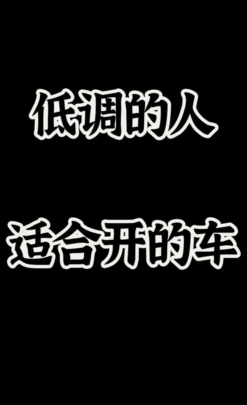 适合低调人开的轿车～