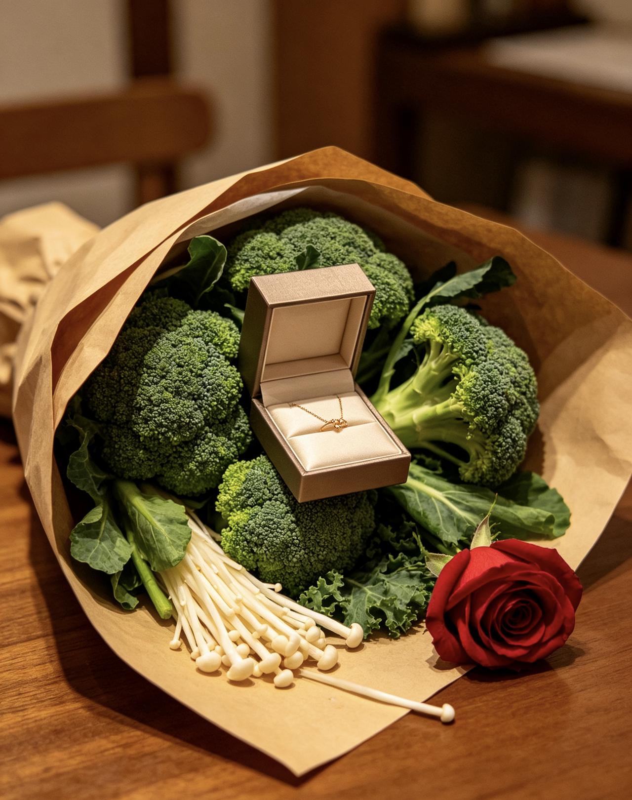 七夕最离谱礼物：一束能吃的花，里面滚出个金盒子，全网女生都酸了

今天七夕，小雅