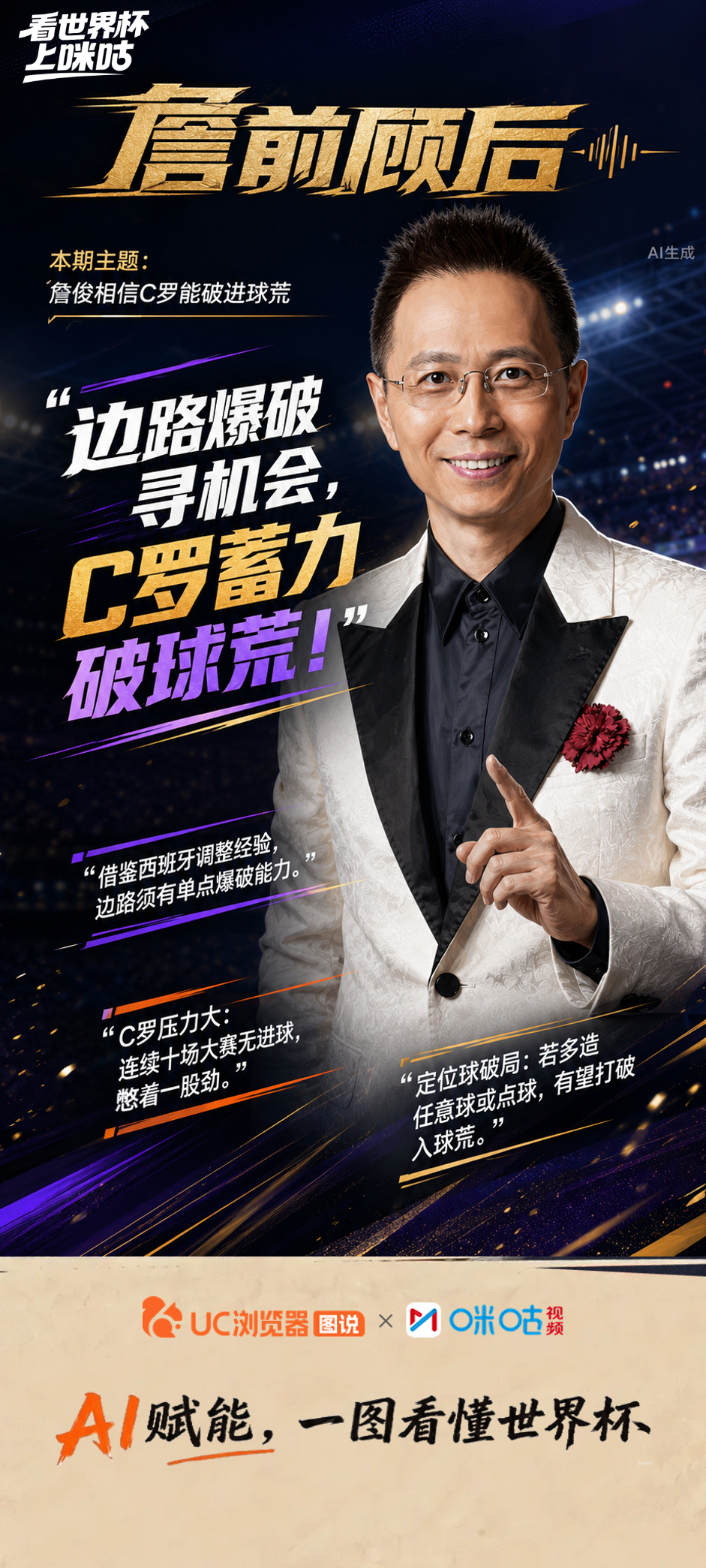 《詹前顾后》第8期精彩回顾：🎙️复盘阿根廷队2比0战胜奥地利：阿根廷队已经开启