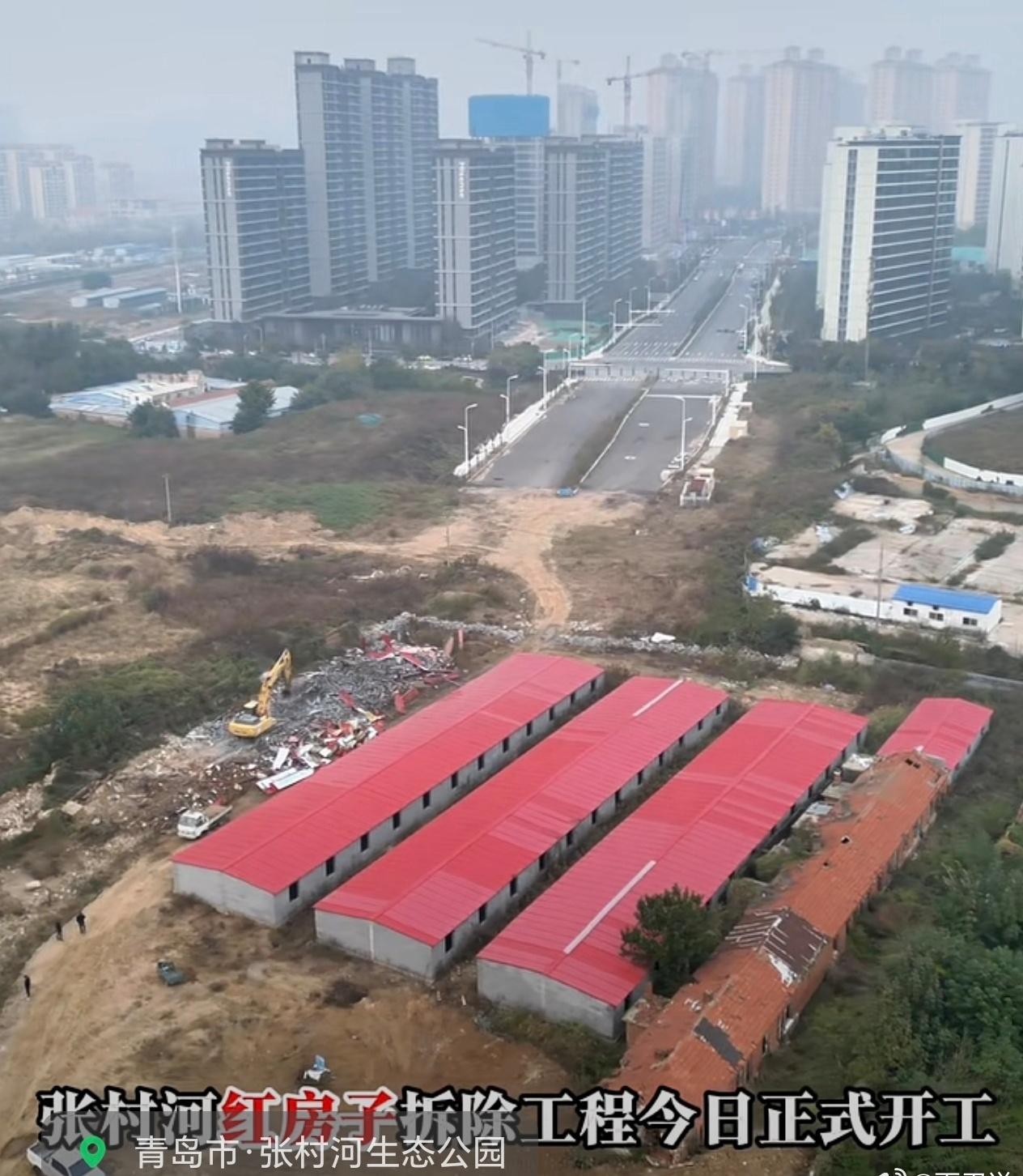 张村河南岸的交通大喜事，终于来了。合肥路终于可以打通了。
众所周知，合肥路去年早