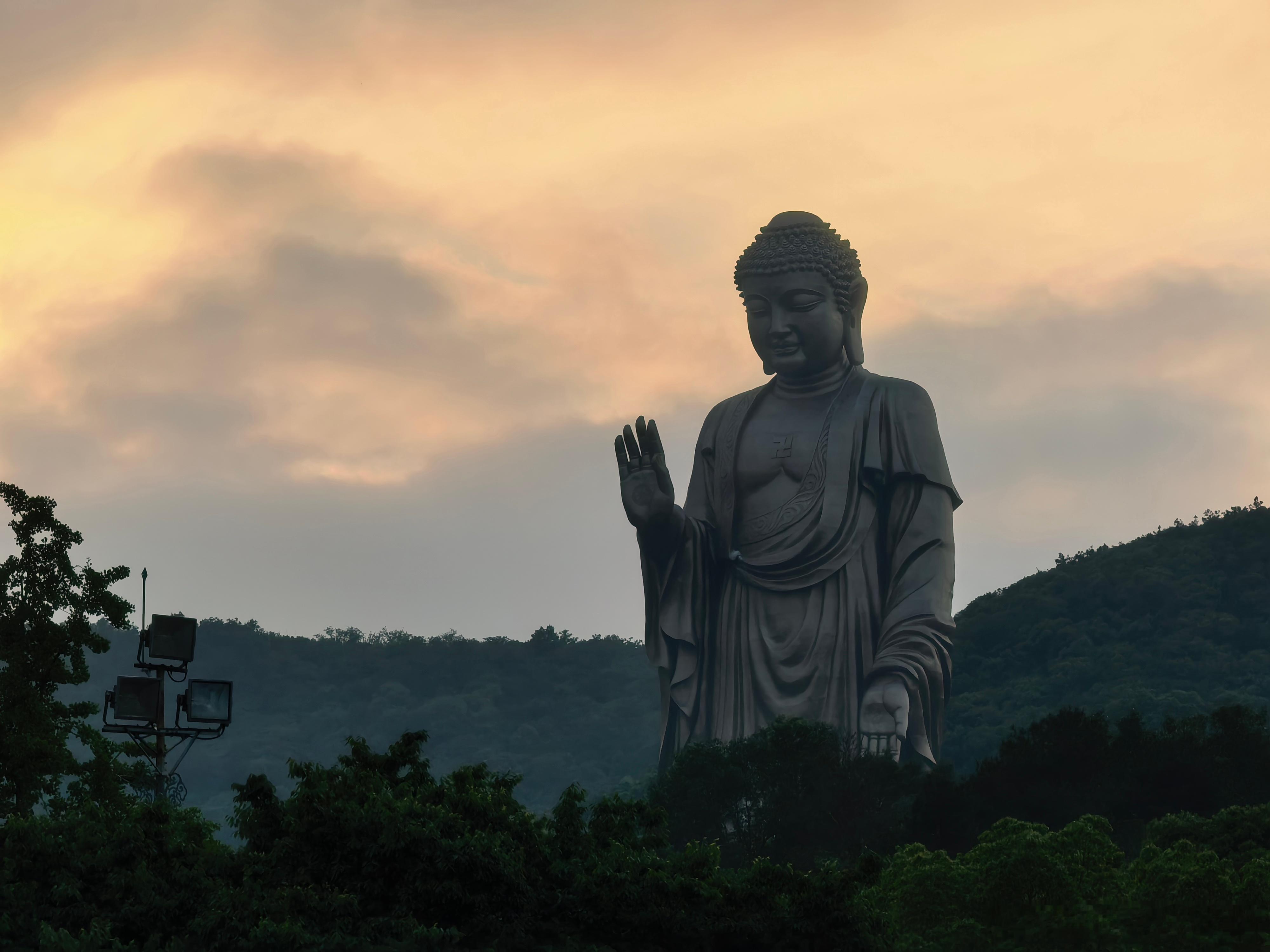 佛教智慧始终与慈悲相融，慈、悲、喜、舍四无量心是其核心伦理：愿众生得乐、离苦，随