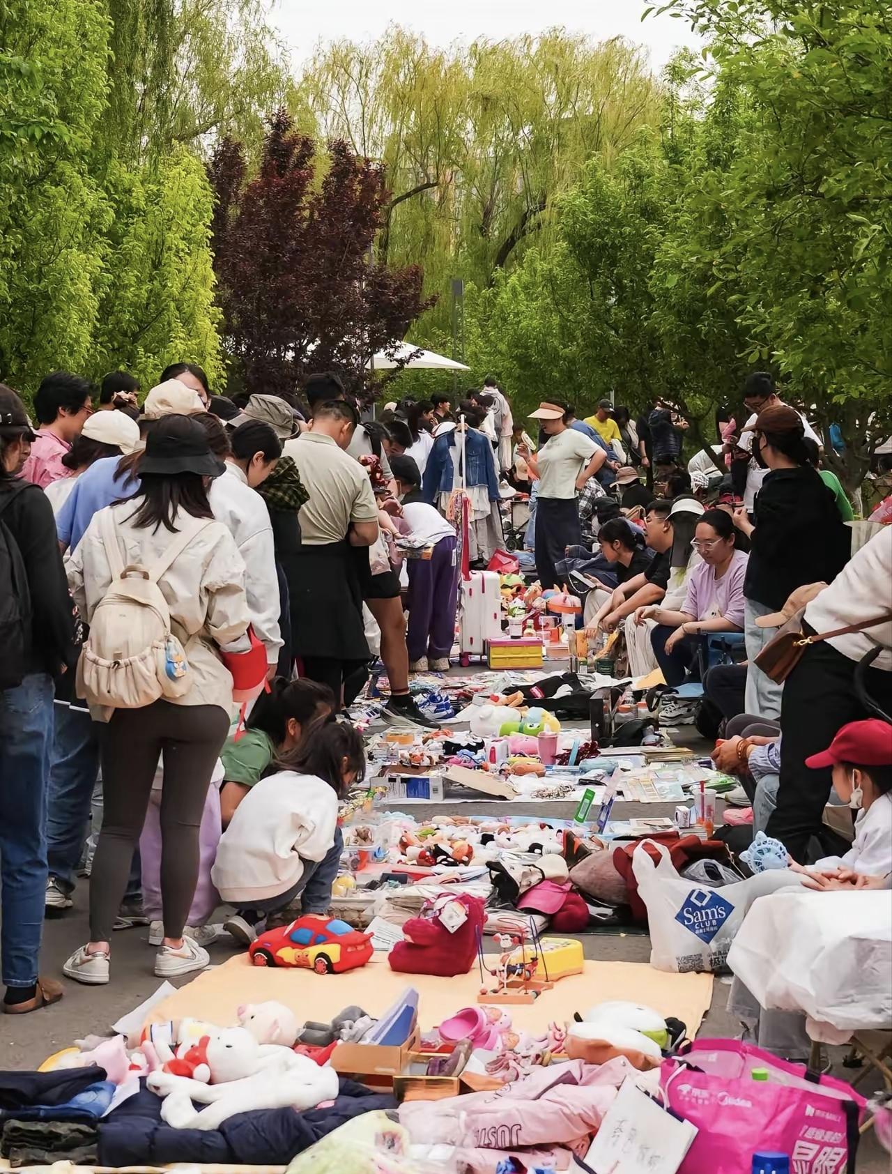 龙潭湖中湖公园二手市集