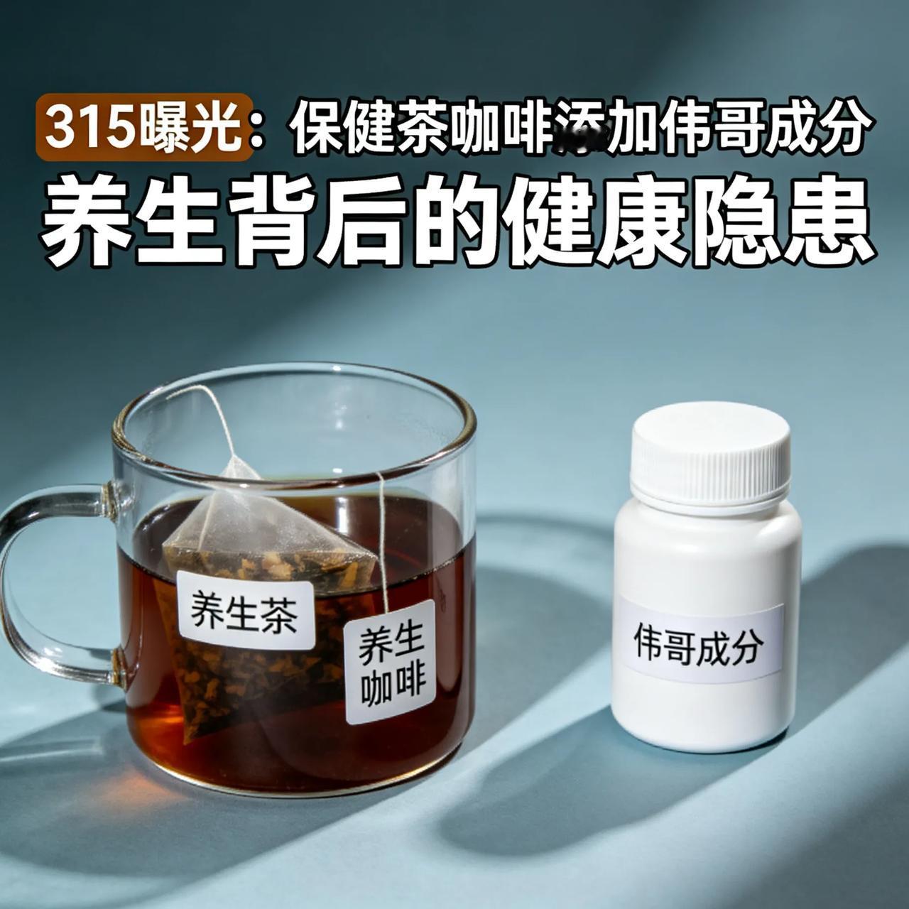 越想越后怕！保健茶、咖啡里竟加了伟哥成分
 
315一曝光，真的吓一跳。
 
好