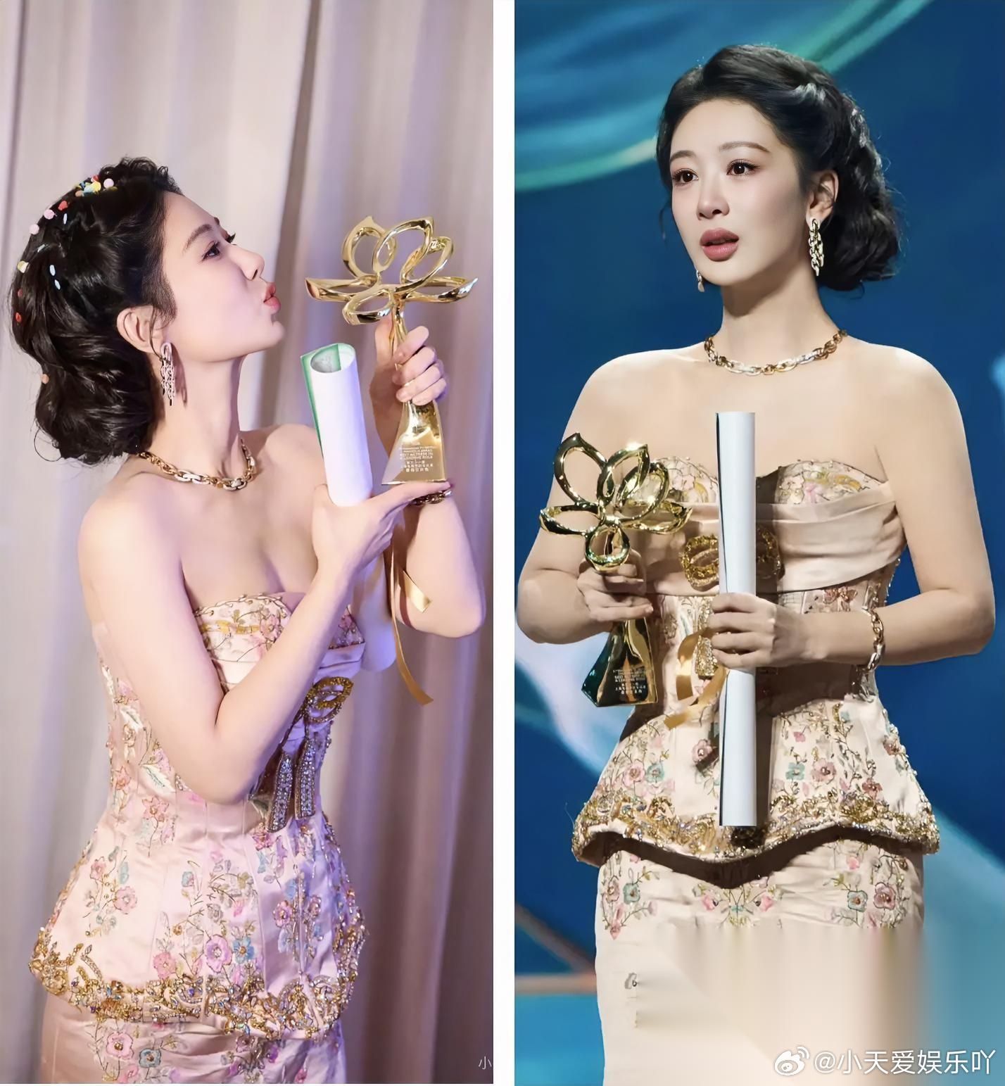 我问混内娱的表妹， 杨紫获得白玉兰视后的那一刻为什么会爆哭，是因为能涨片酬吗？ 
