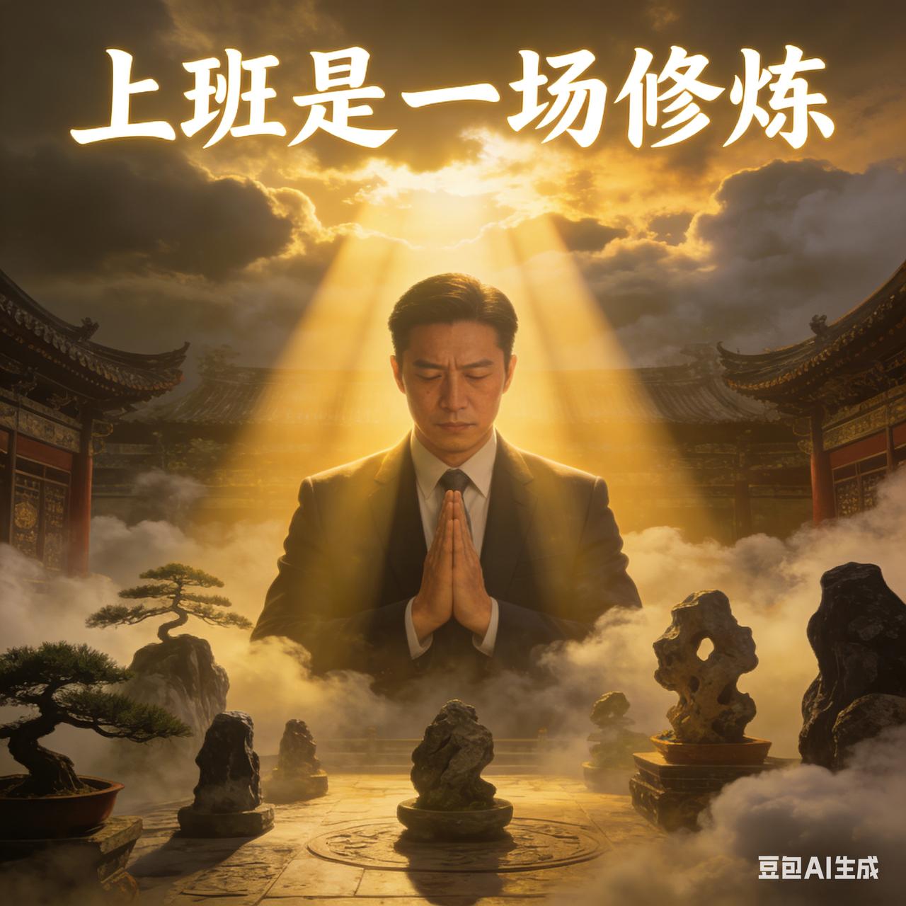 上班是一场修炼
修炼是从睁开眼开始的，昨晚的手机玩的太晚了，6点的眼睛👀怎么也