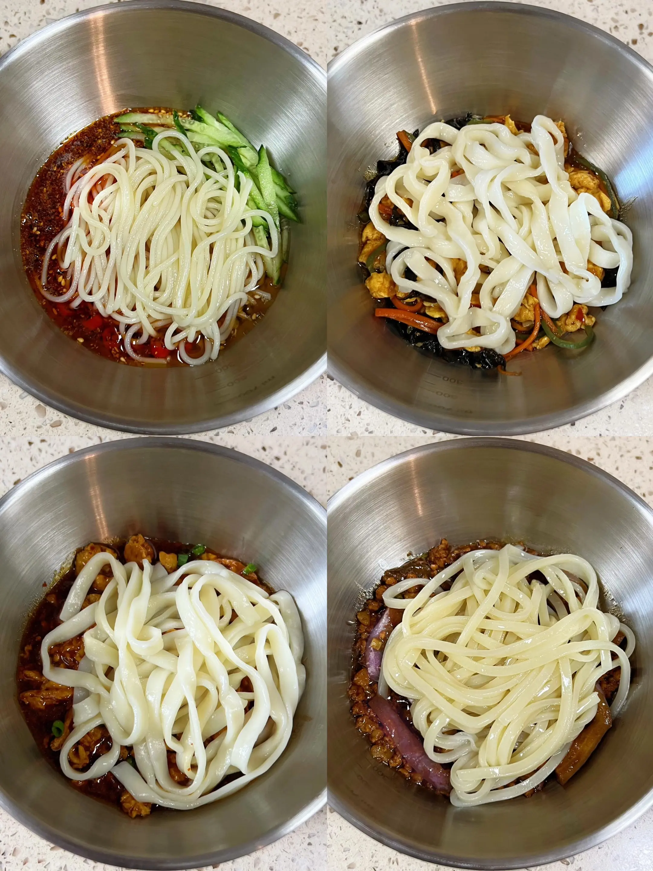 一个月不重样的4种面条做法，最后一种好吃到转圈圈面条做法