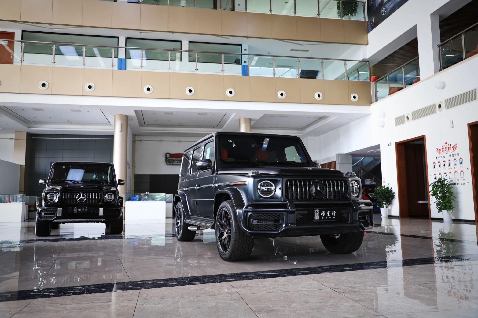 AMG G63。平行进口梅赛德斯奔驰AMG G63 展厅现车 哑光黑的...