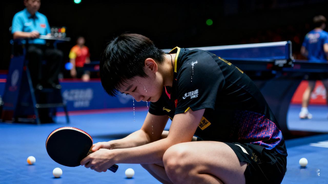 世青赛痛失赛点！国乒小将泪洒赛场
 
罗马尼亚赛场的灯光下，U19女双决赛进入决