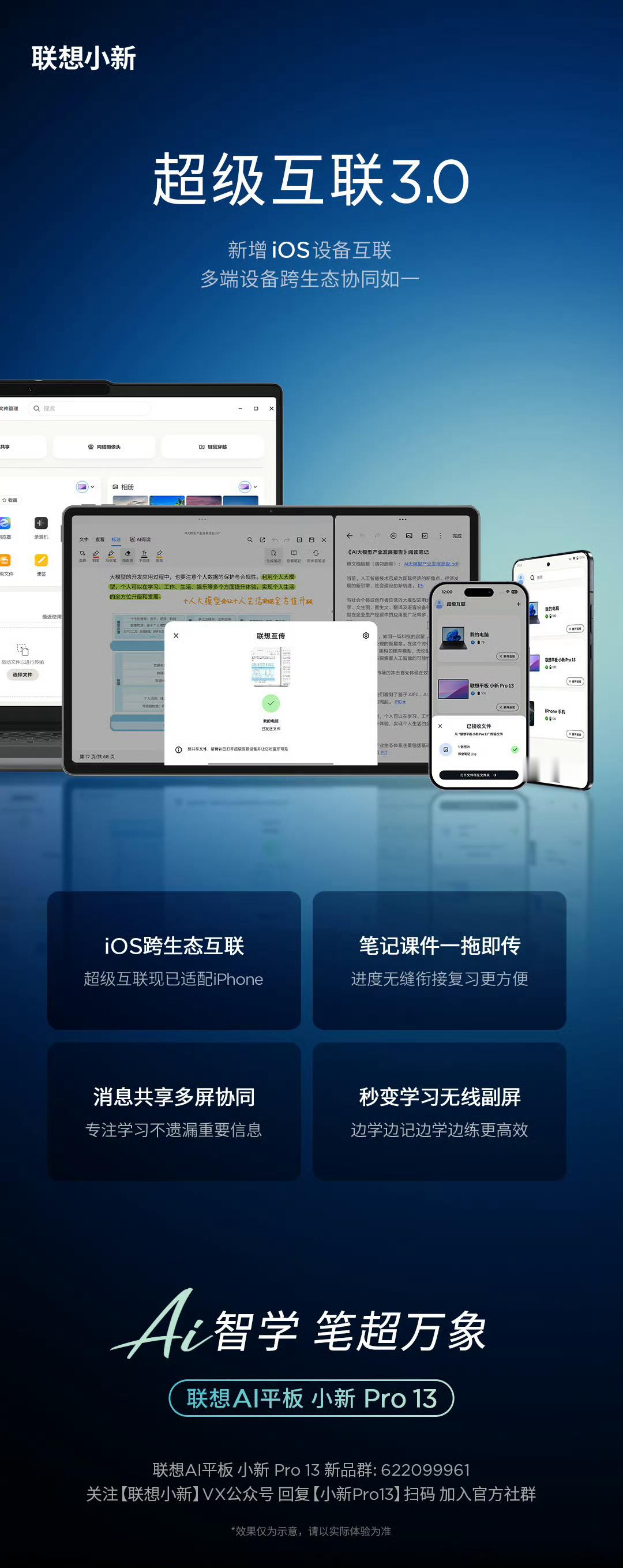 联想小新超级互联3.0，才算叫的上真正的超级了！作为笔记本电脑、平板为主的企业，