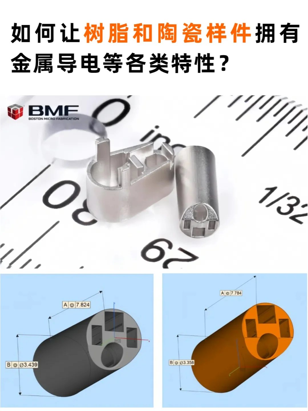 如何让树脂和陶瓷样件拥有金属导电等特性？