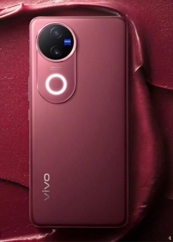 vivo V50 5G 手机渲染图曝光，话说玫瑰红配色很是吸睛，满满的高级感，小