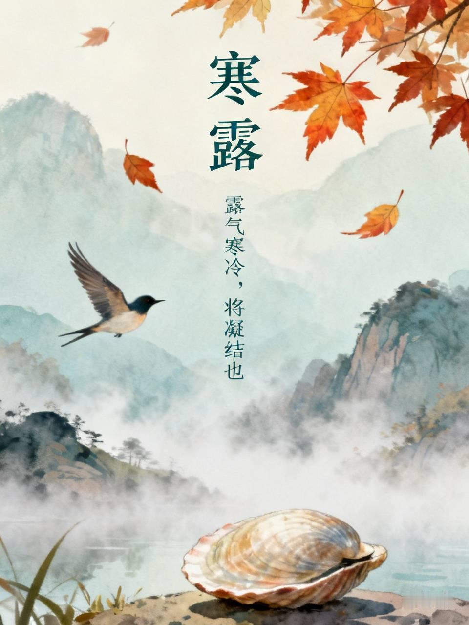 今日寒露，翻了下日历才反应过来，这可是二十四节气里第17个，也是秋天第五个节气，