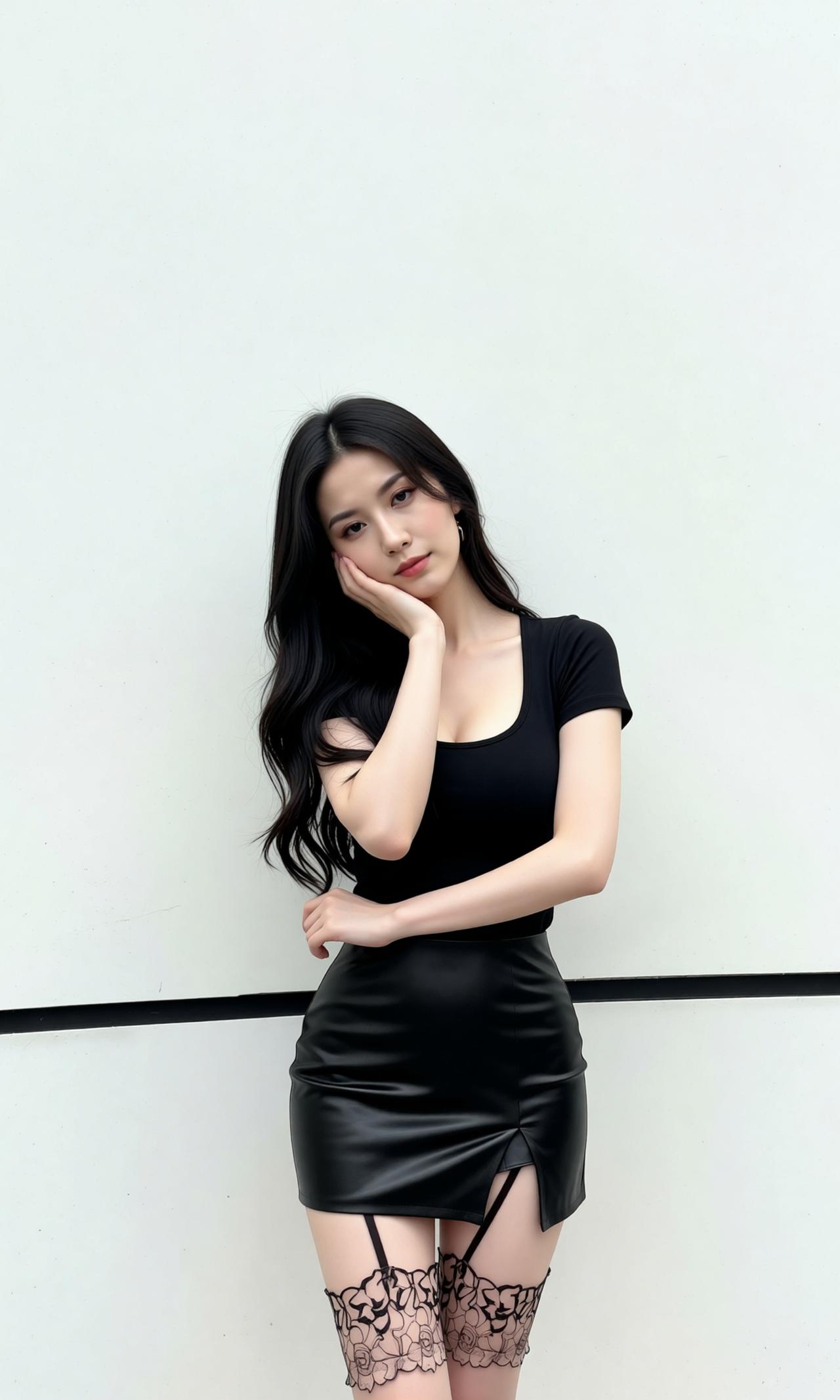 黑色高级感穿搭 好身材好气质 性感辣妹 今日穿搭 秀出好身材