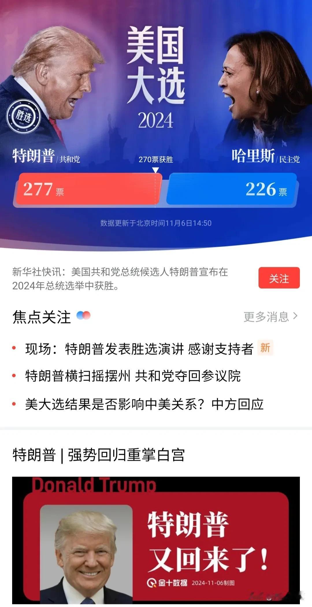 都说美国总统大选不到最后一刻，你永远不知道谁能获得最终胜利？
美国作为世界老大，