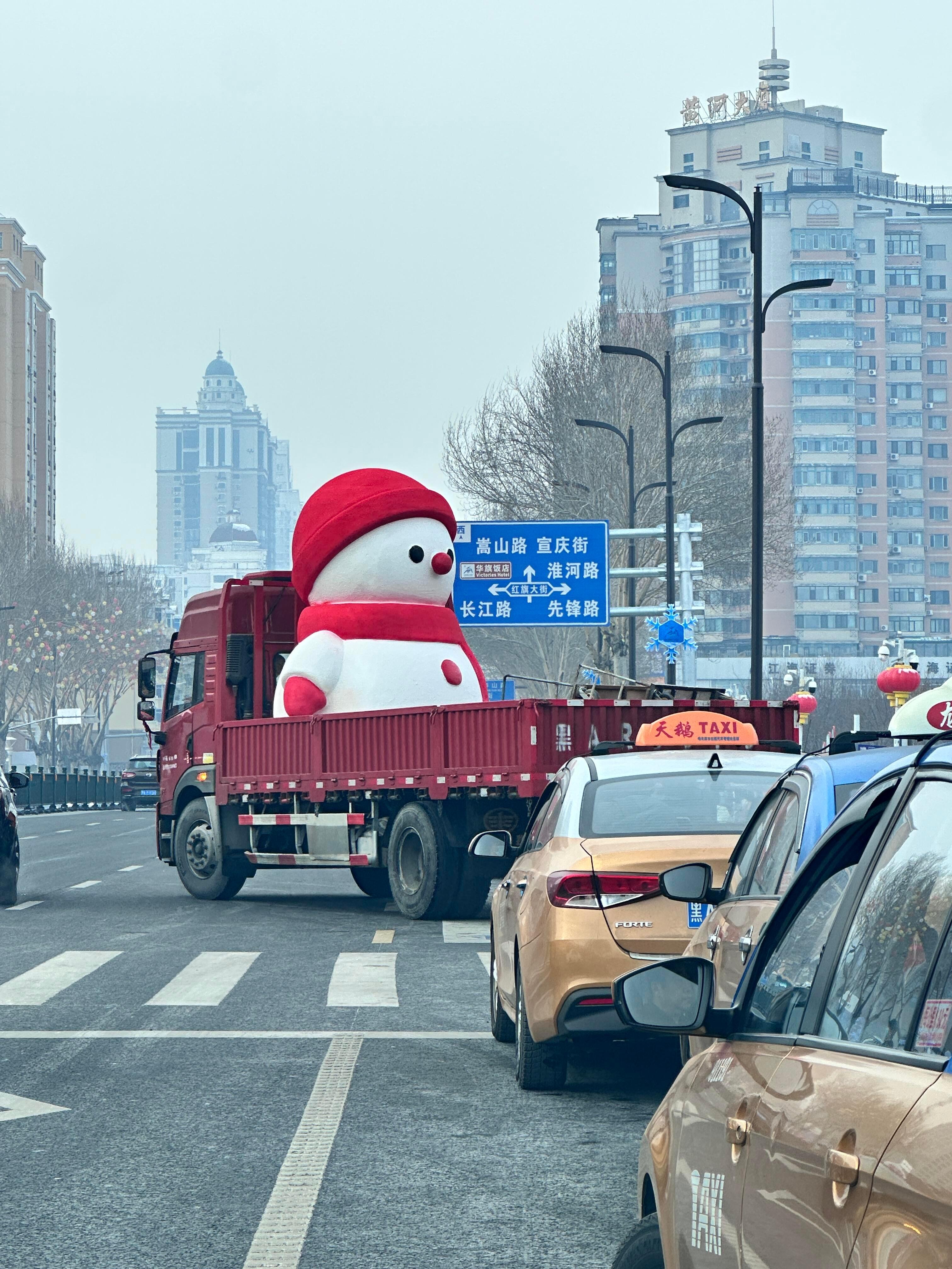 尔滨的冰雪节  小雪仁儿：我是坐车车来滴[笑哈哈] 