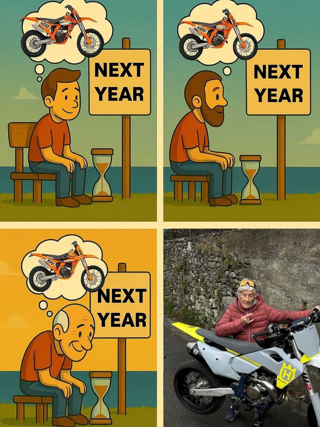 One day you'll get your bike !
Don't wor