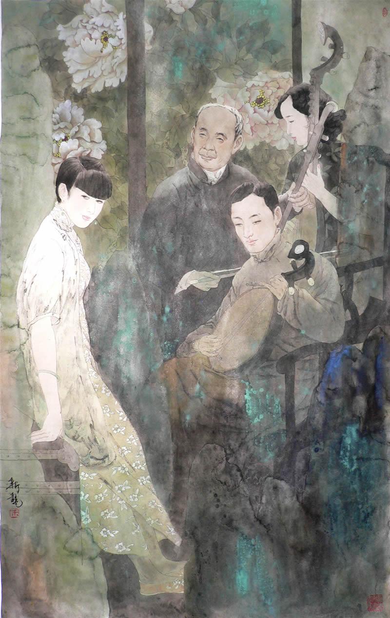 上联：评弹流韵吴侬语
下联：[玫瑰]

网络图片/诚谢侵删