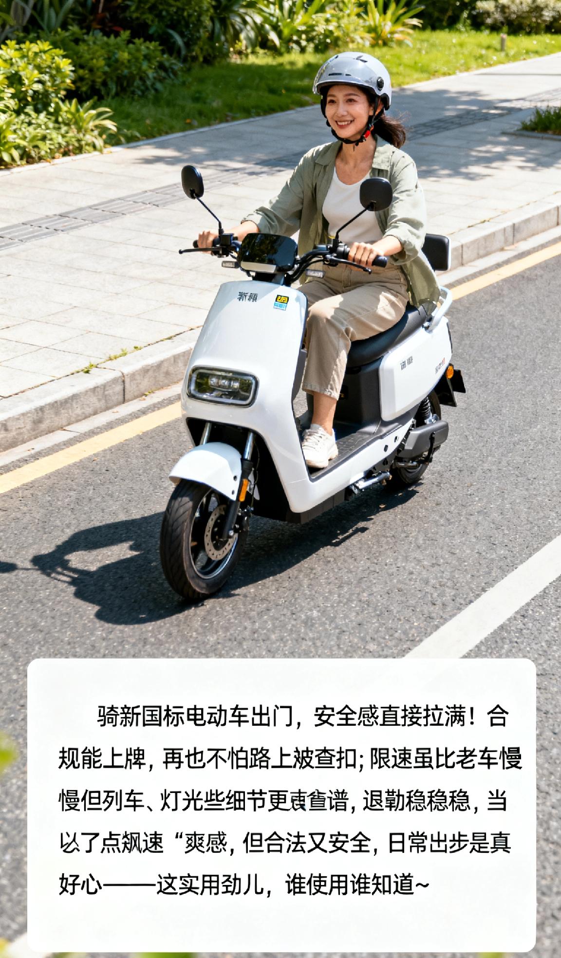 新国标电动车到底好不好骑新国标电动车出门，安全感直接拉满！合规能上牌，再也不怕路