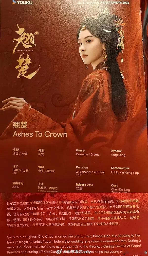 陈都灵翘楚新简介 