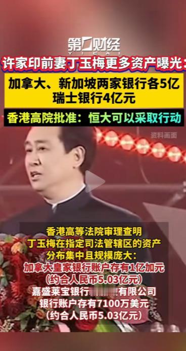 太会藏了啊！许家印前妻丁玉梅的资产真的是遍布全球，做到了“鸡蛋不放在一个篮子里”