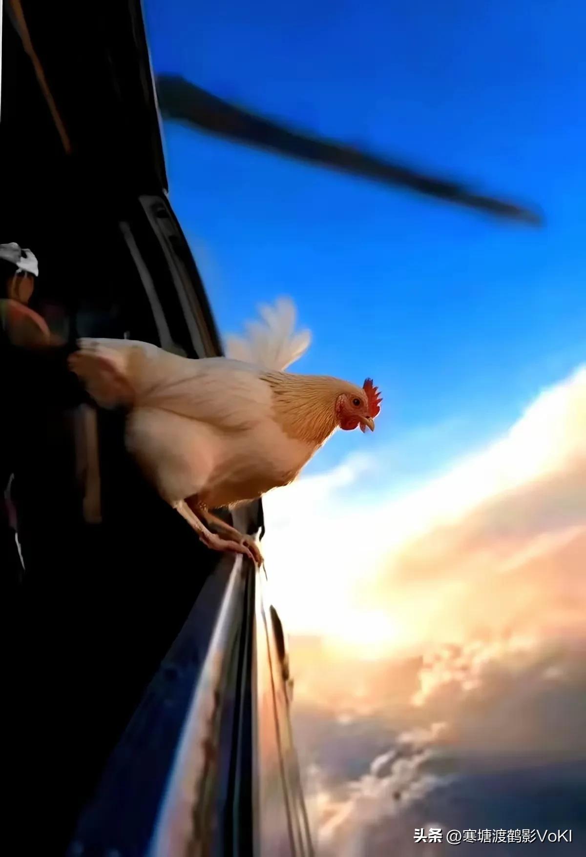 如果坐飞机从万米高空上扔下一只鸡，鸡被飞机下的白云托住，这只鸡能不能活下来？能活