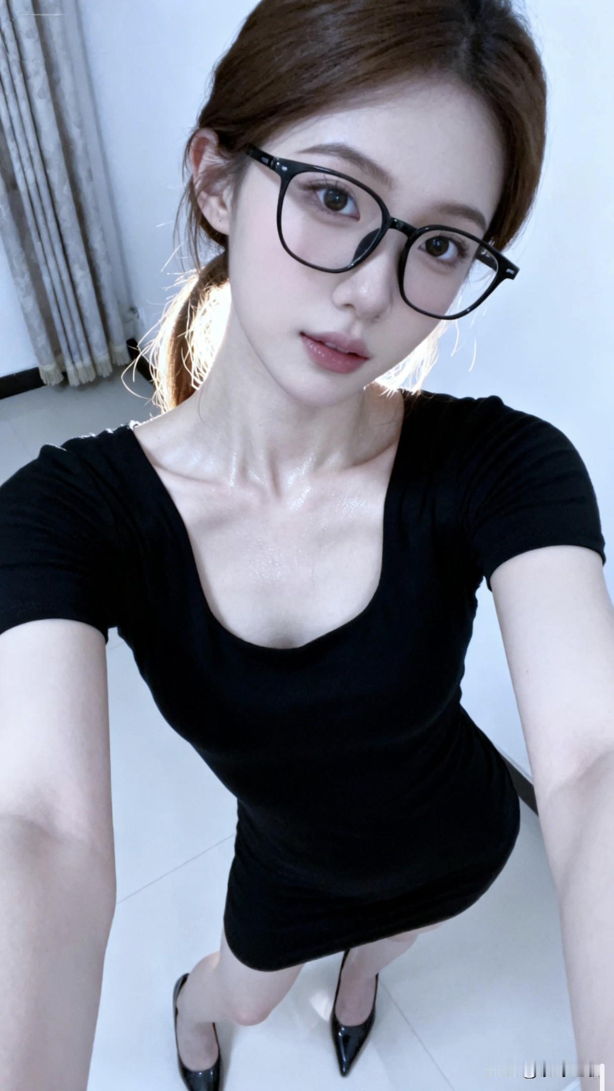 戴黑框眼镜的“纯欲感”，怎么就戳中了男人的软肋？

你们有没有发现，黑框眼镜+紧