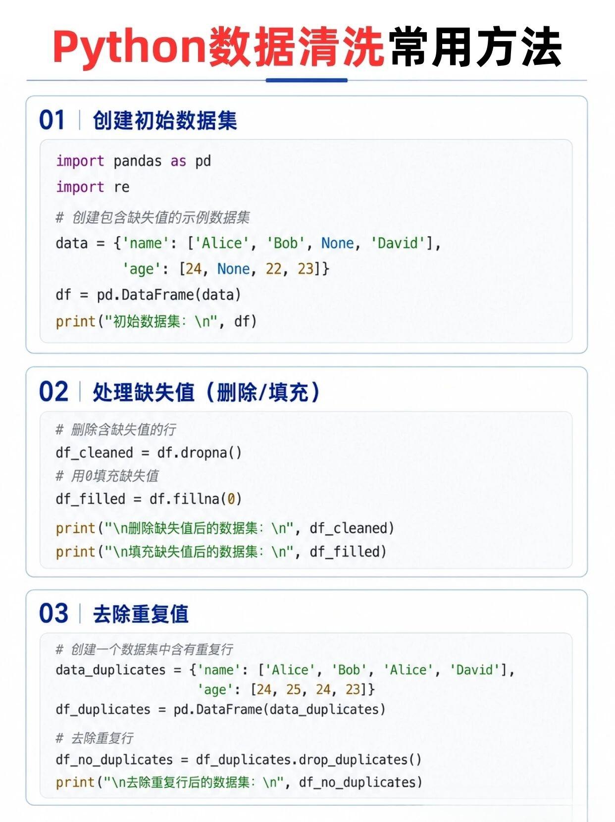 Python数据清洗方法