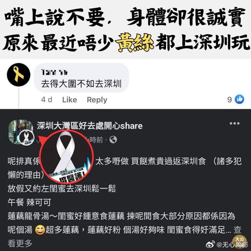 香港黄丝主动送中 ​​​