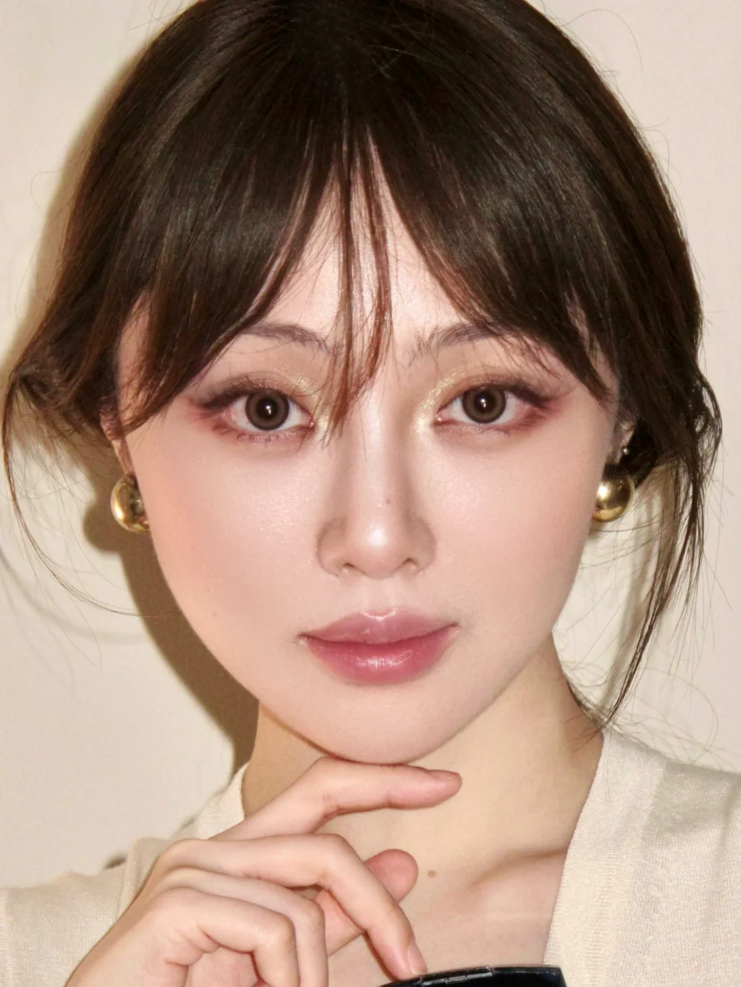 古典美人珍珠贵气缎光妆 温柔知性的姐感