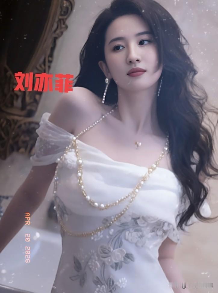 刘亦菲白色造型惊艳绝伦气质优雅让人眼前一亮