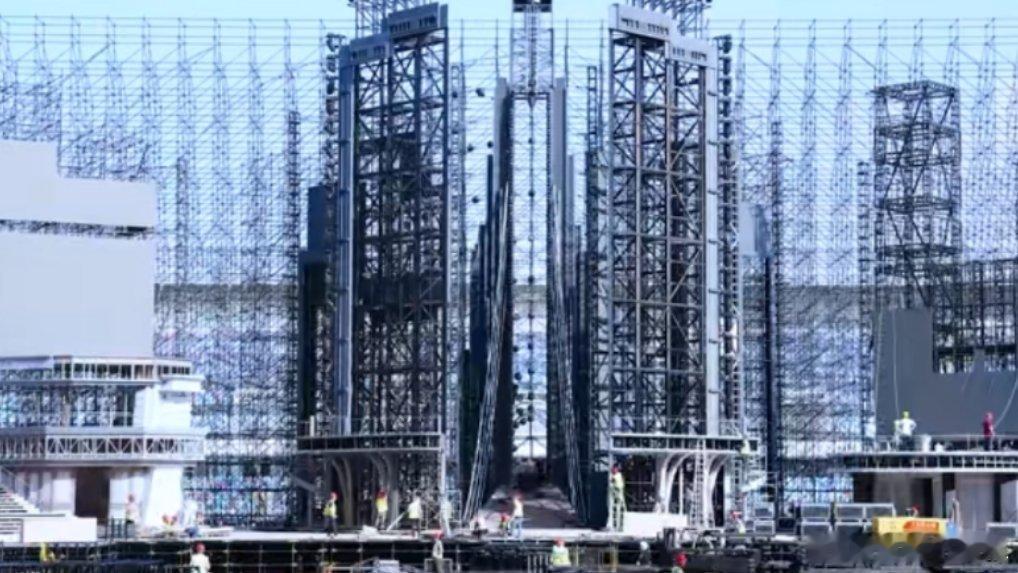 被湖南卫视跨年舞美硬控了 湖南卫视跨年舞美舞台搭建全过程来了！该说不说这绚丽灯光