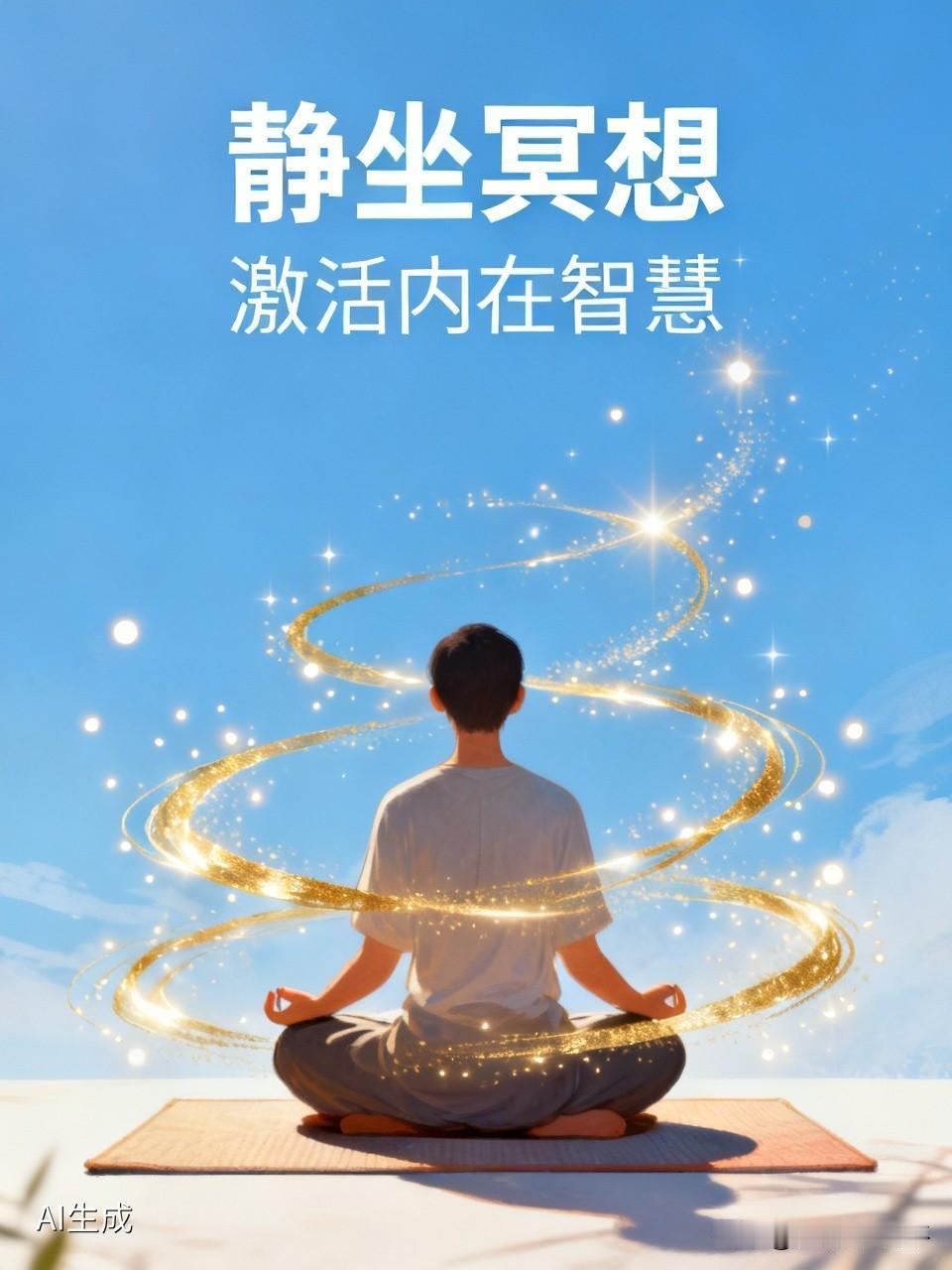 静坐冥想，能激活产生内在智慧。
静静的坐着，常常会悟通许多决定命运的人生道理。心