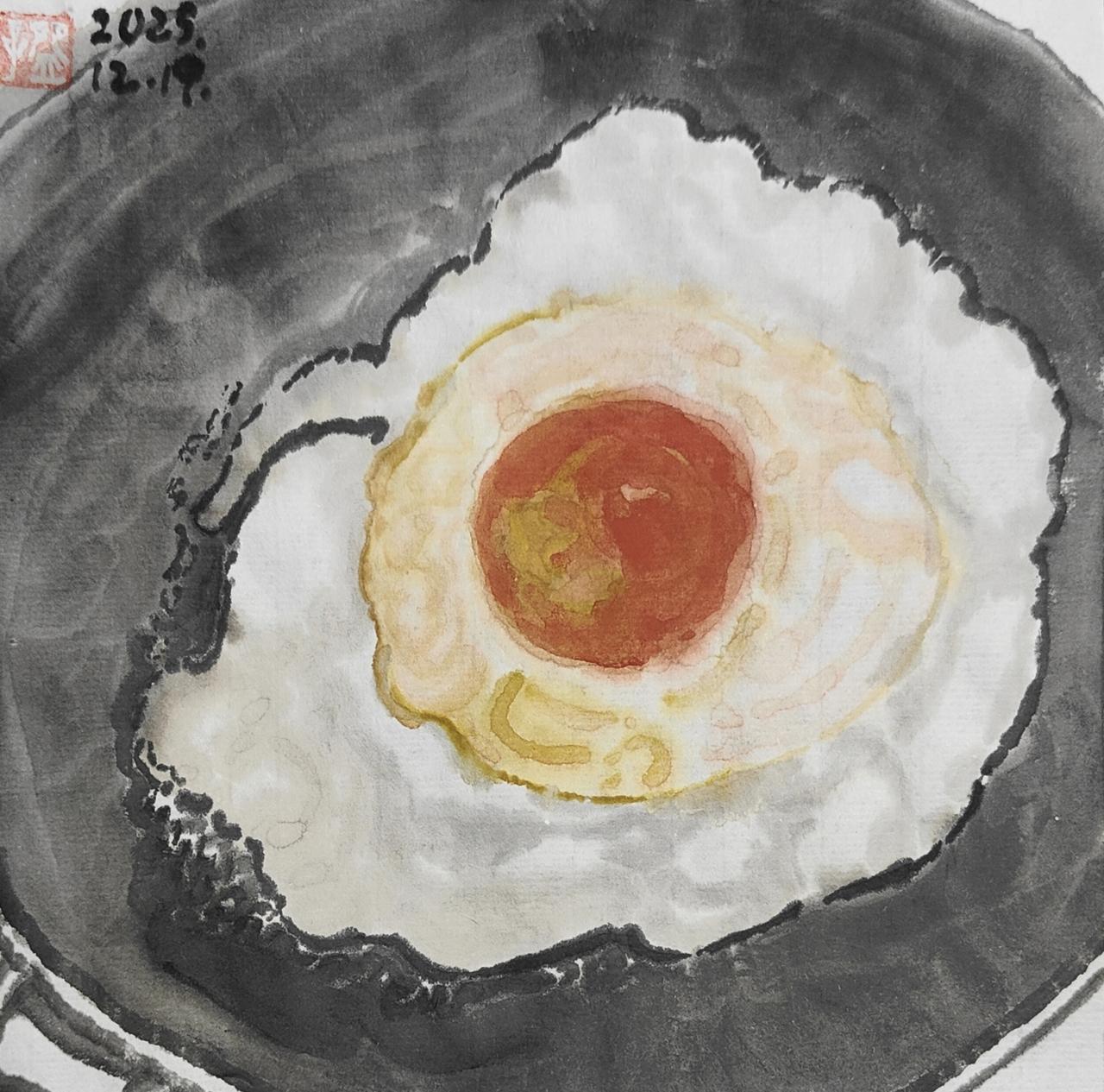 碗子的纸片水墨