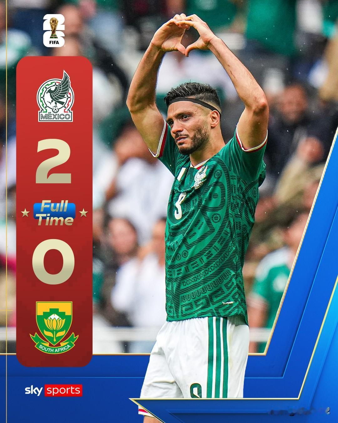 墨西哥🇲🇽2-0南非🇿🇦
美加墨世界杯揭幕战东道主开门红。
当德约科维奇