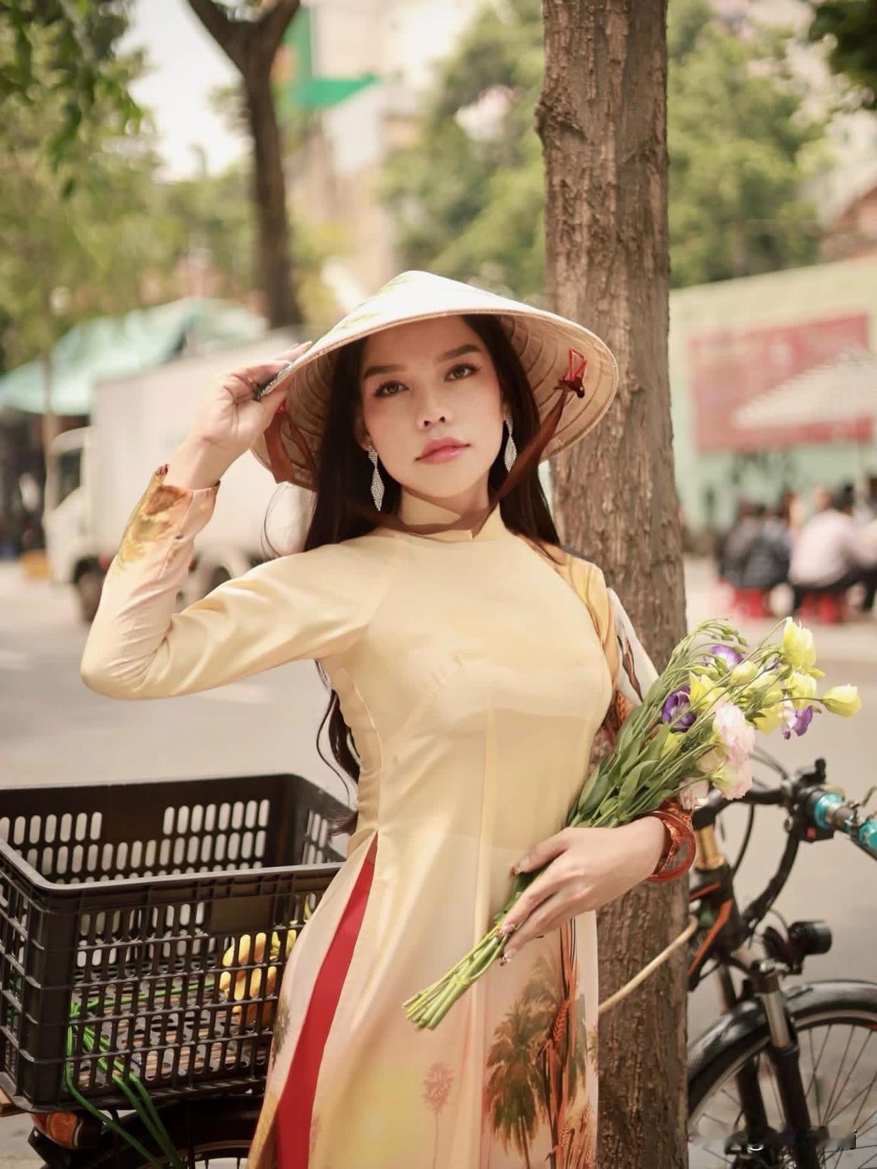 记录我的2026越南胡志明市街拍奥黛美女