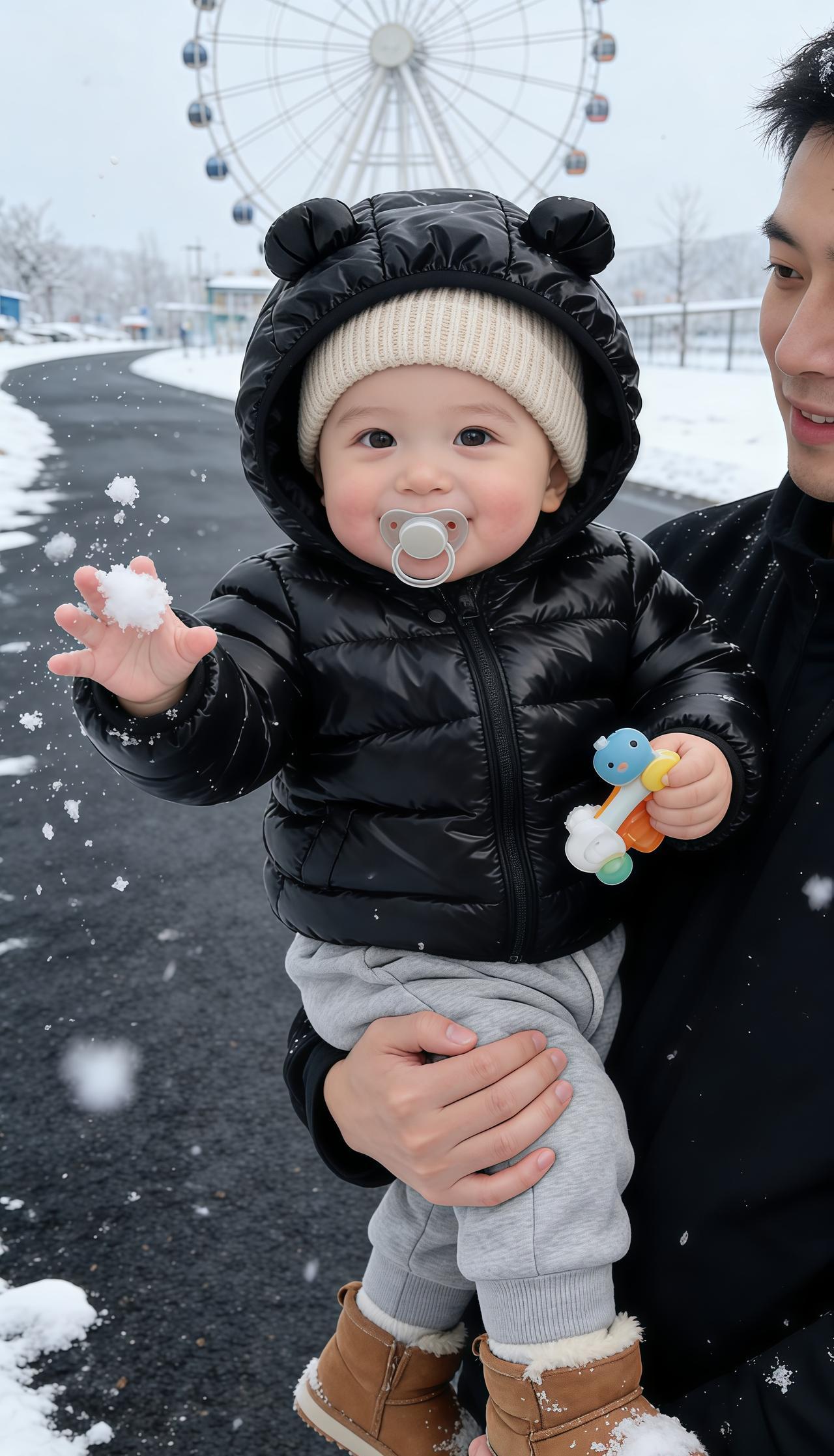 冬季萌宝穿搭已成网络热潮，背后折射出家长对孩子温暖和时尚的双重追求。
这股趋势不