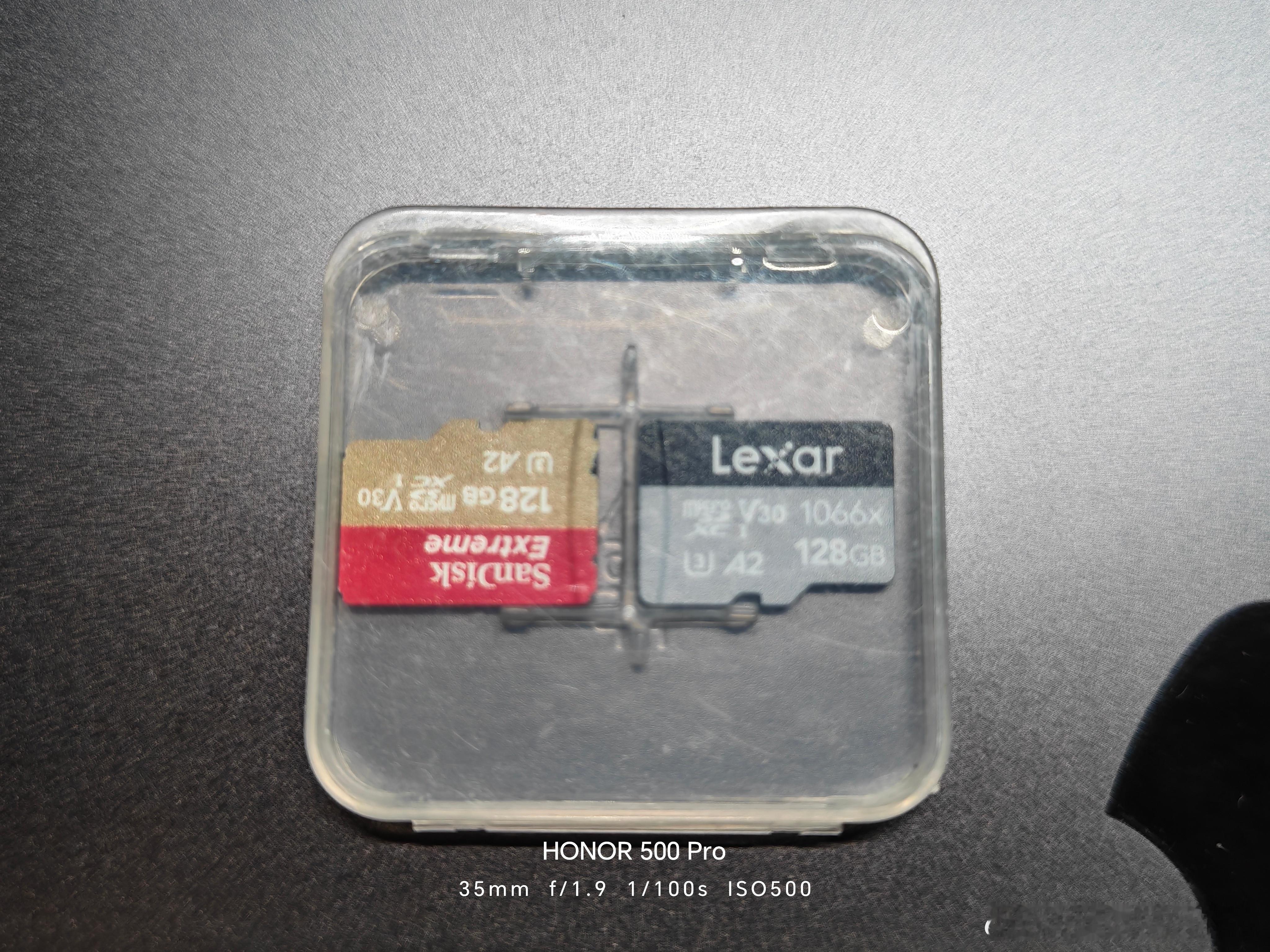 为铂智7准备了两张 128GB的TF卡，都是V30的，到时看看两个品牌的存储卡哪