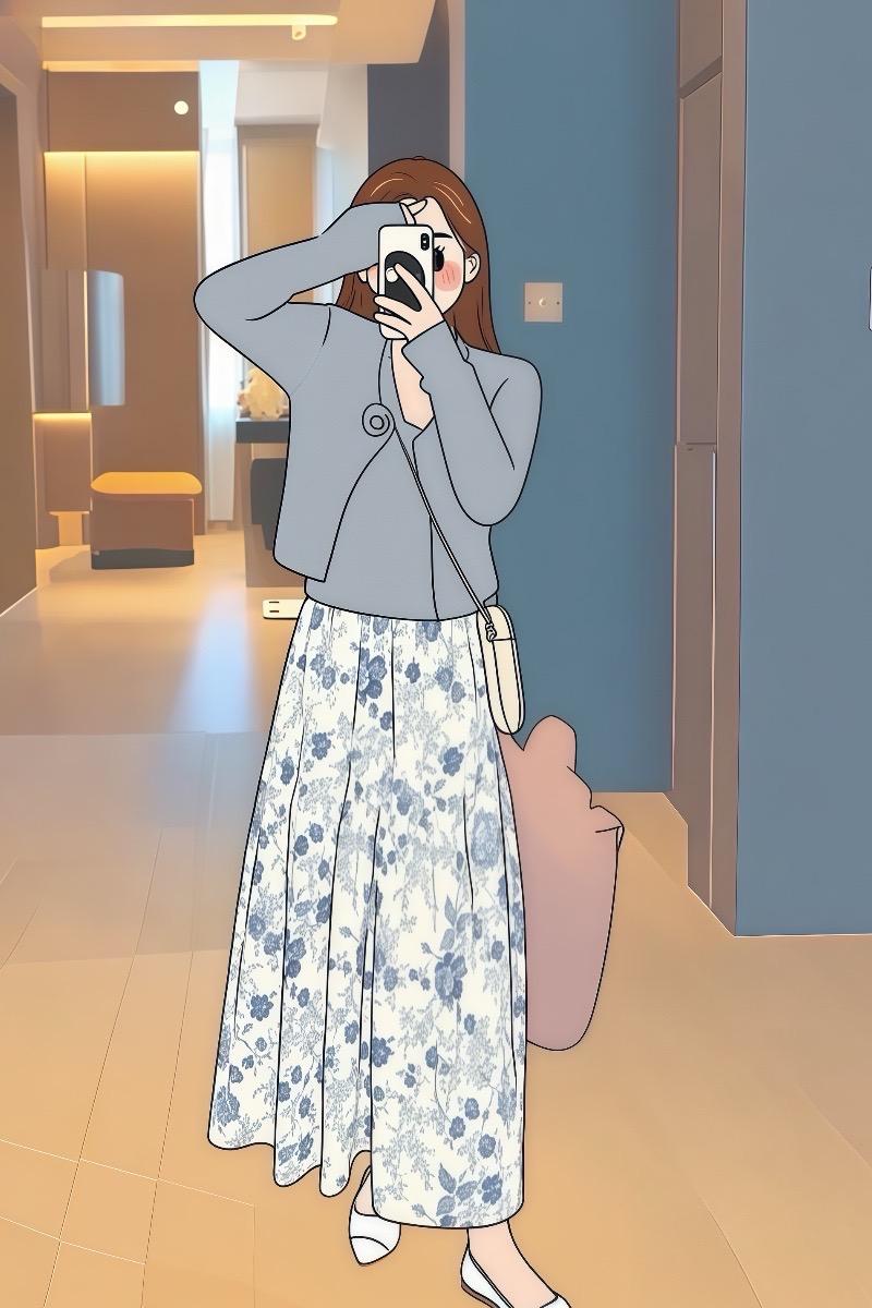温柔风穿搭 今日穿搭 藏肉显瘦穿搭韩系穿搭 春秋穿搭
