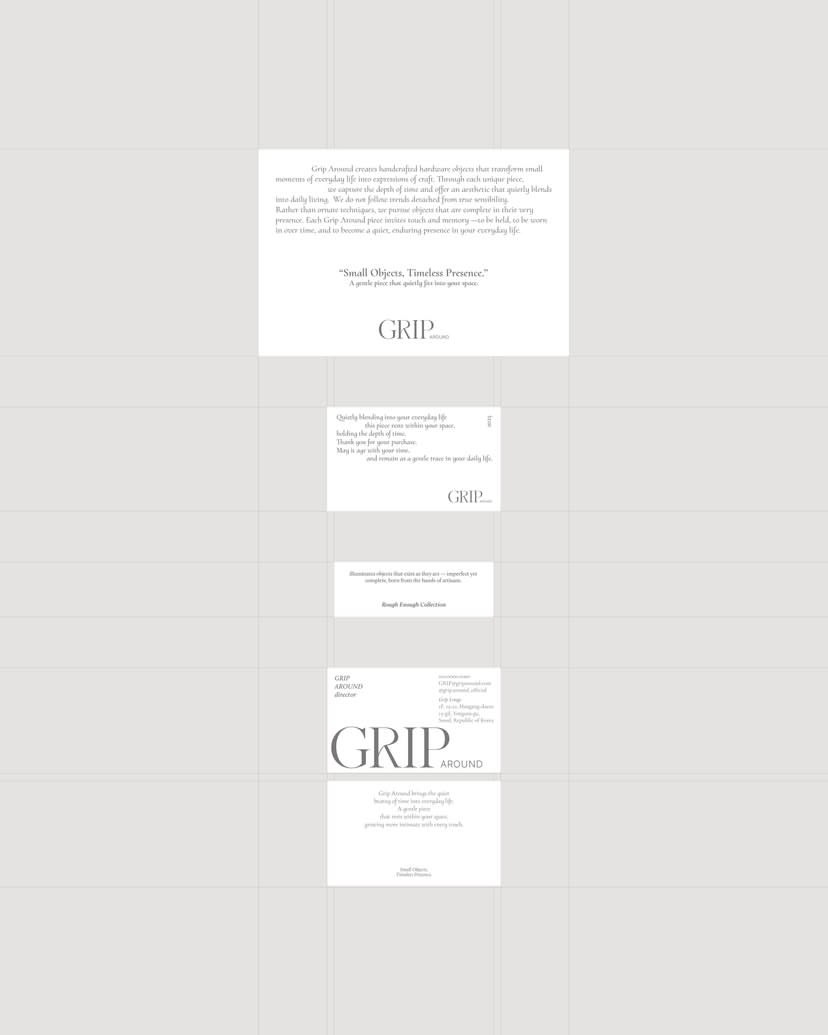 Grip around / brand design 