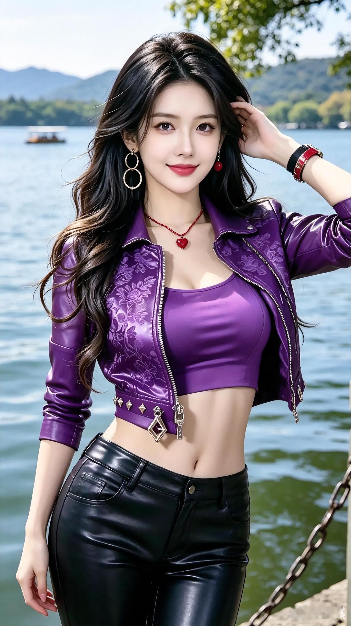 美人如玉，俏丽佳人，
气质优雅，美丽动人。