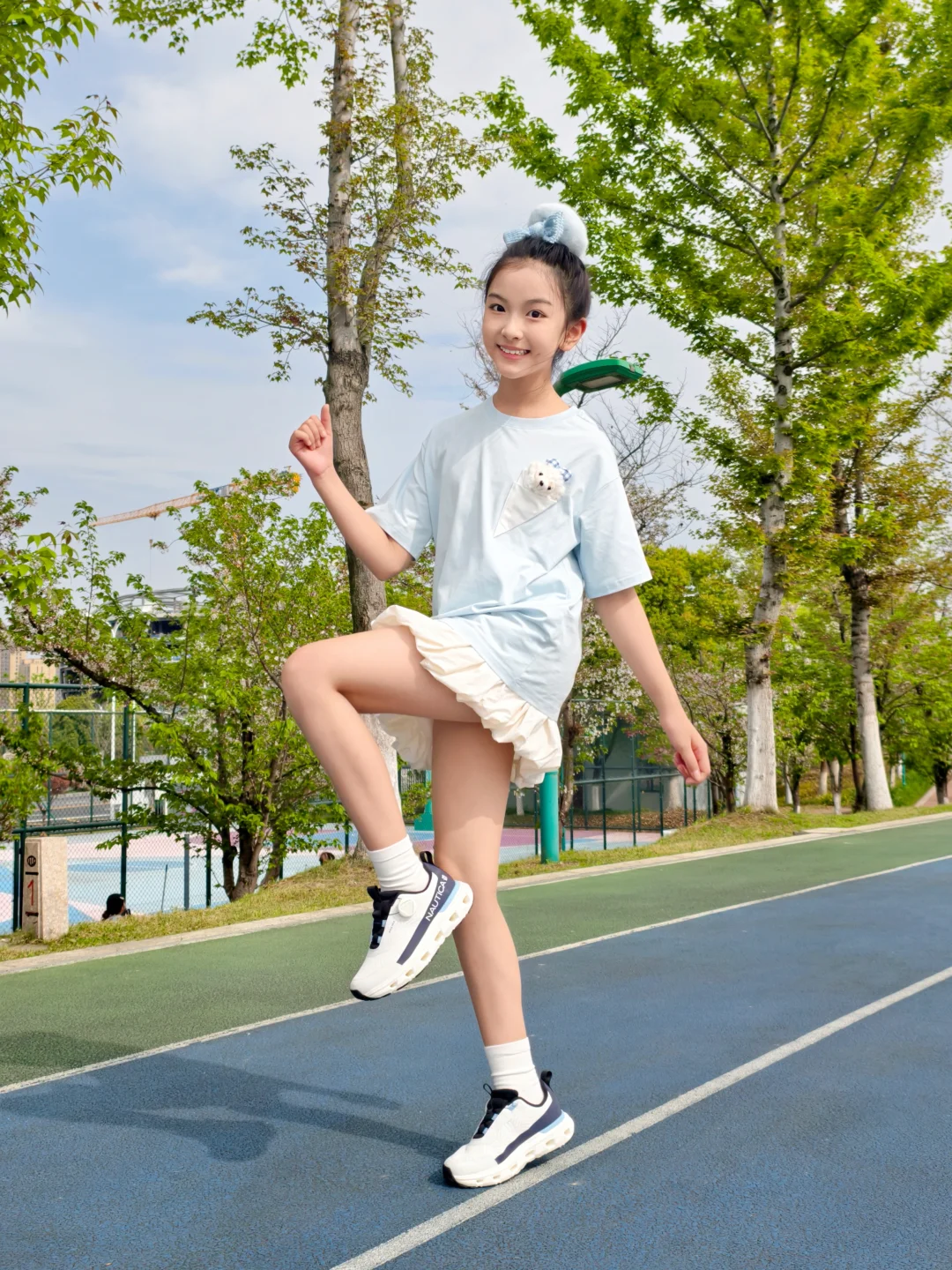 甜妹日常晨练 跑跑更健康