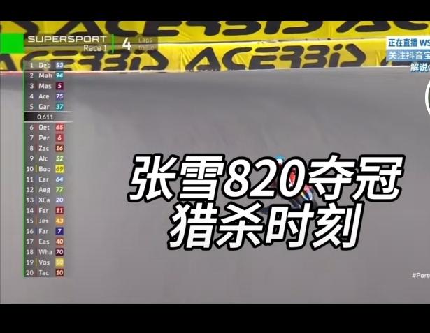 张雪820在wsbk葡萄牙站第一回合夺冠，谁知道这这一刻的含金量，迪子能懂，为中