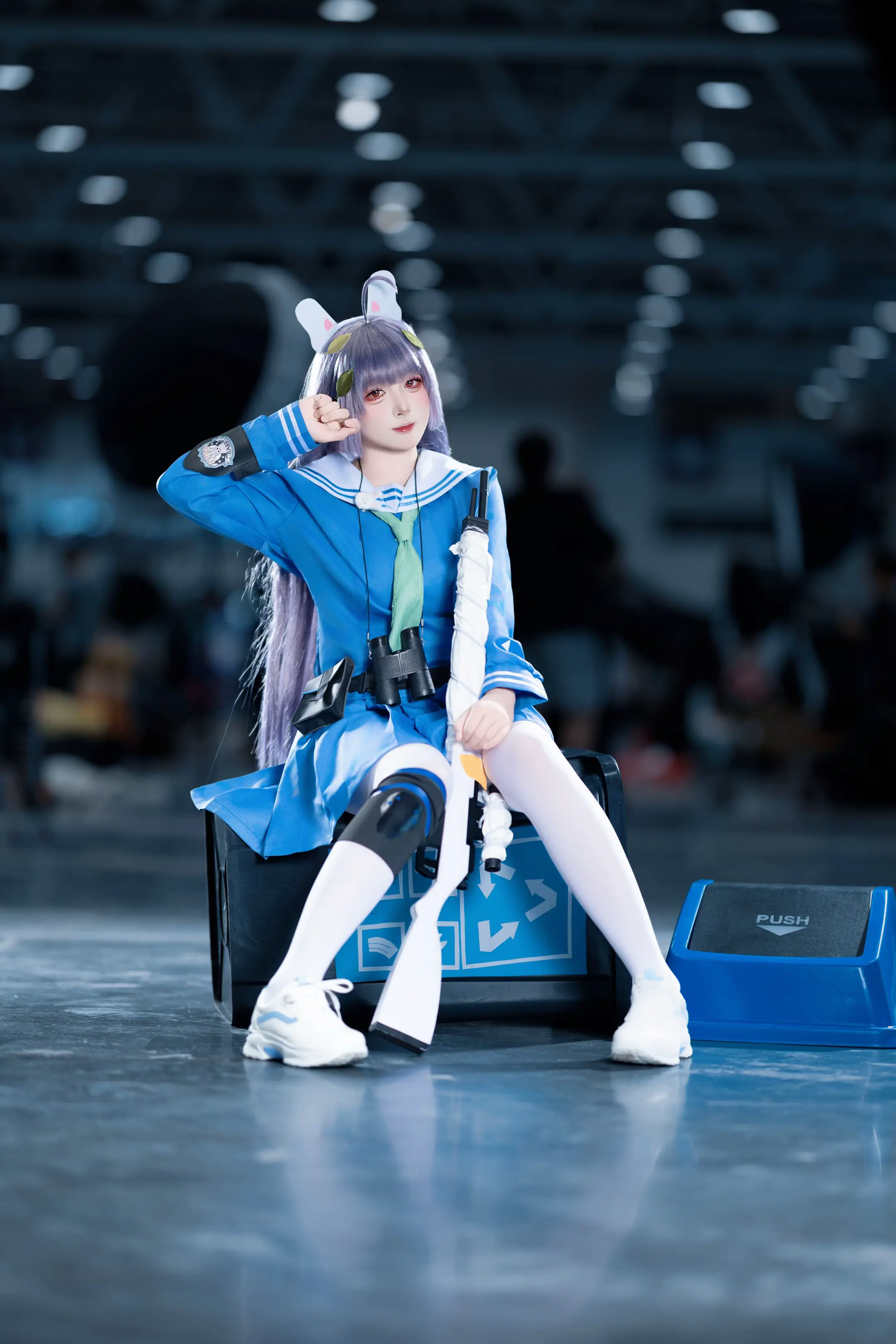 好…白的垃圾桶垃圾兔