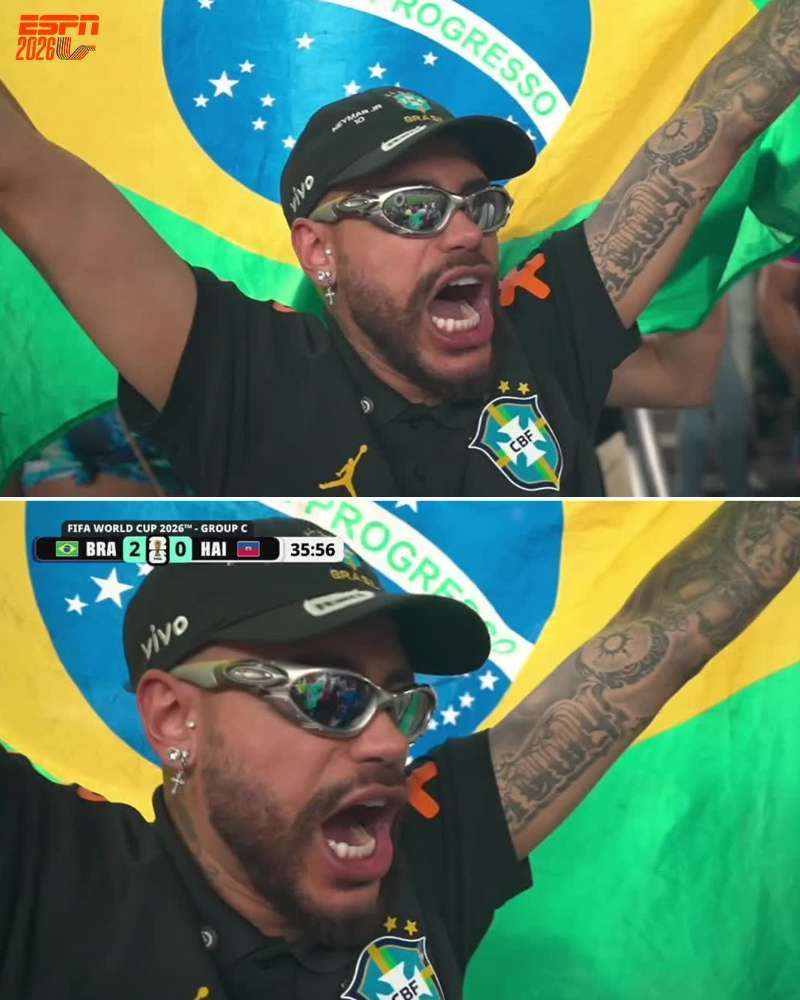 neymar 本场比赛观众席MVP内马尔巴西vs海地