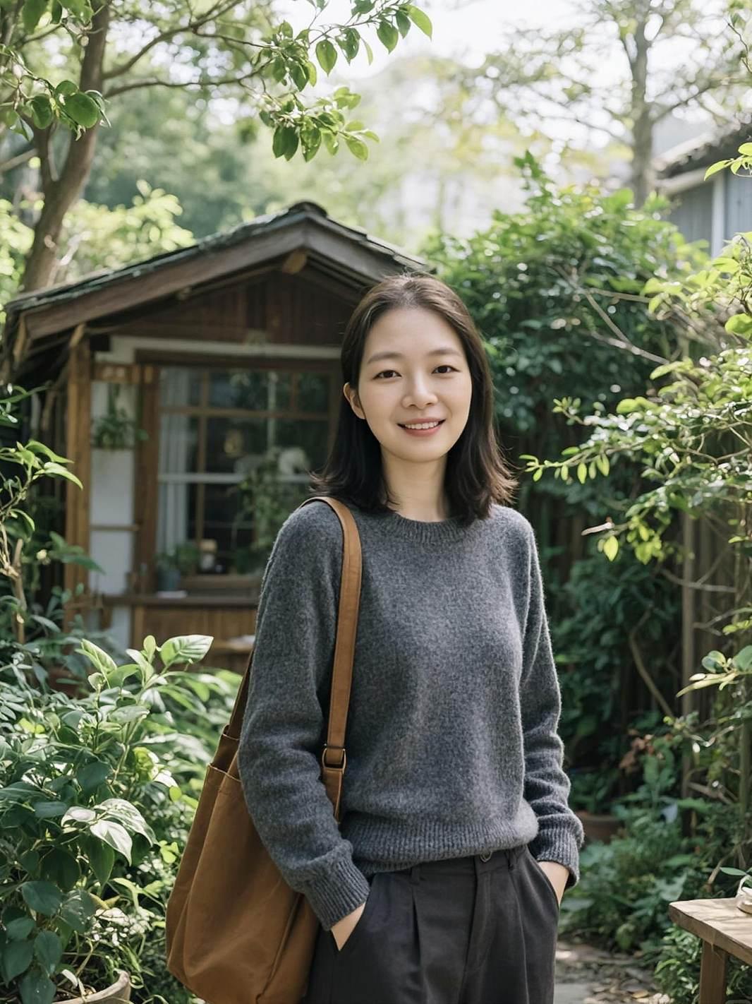 AI日系绿植生活照 我的乡村生活 农村生活 穿搭随拍